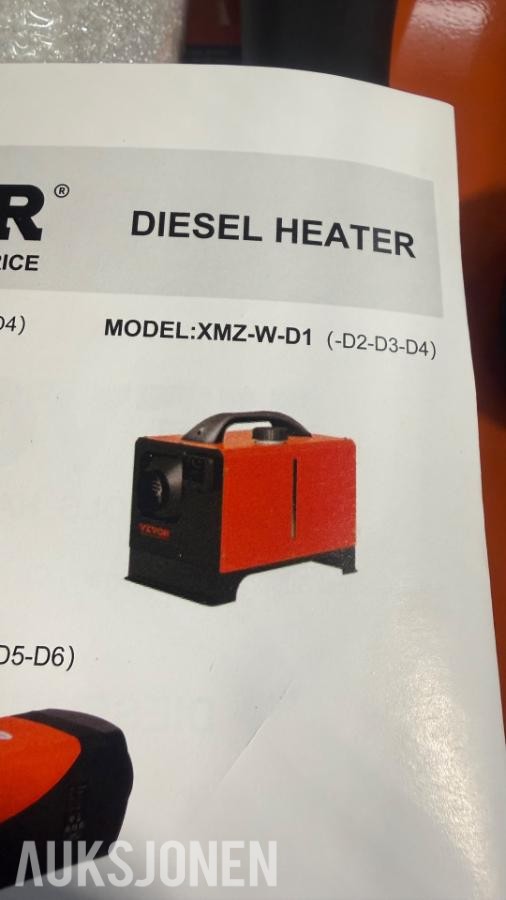 Vevor XMZ-W-D1 Dieselvarmer med fjernkontroll