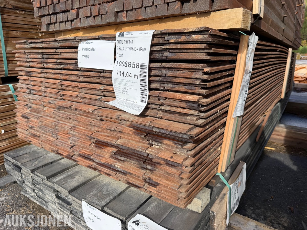 19 x 148 mm. Dobbeltfals kledning. Inneholder mugg
