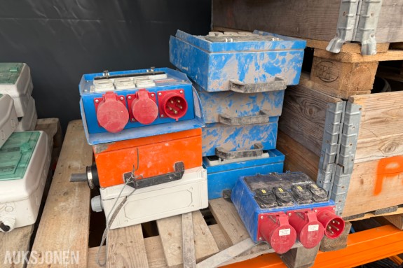 Satema a-collection byggestrømsentraler - USM 00116-R - TN-S 400/230 V - 32 A CEE-inntak - IP54 stikkontakter