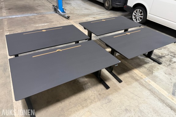 4 stk Swedstyle elektriske hev-/senk skrivebord 140 × 80 cm