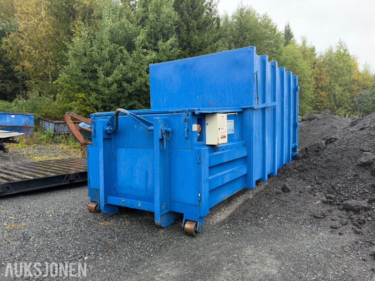 2000 mod. GMM KPM 16 presscontainer. Krokramme. Komplett