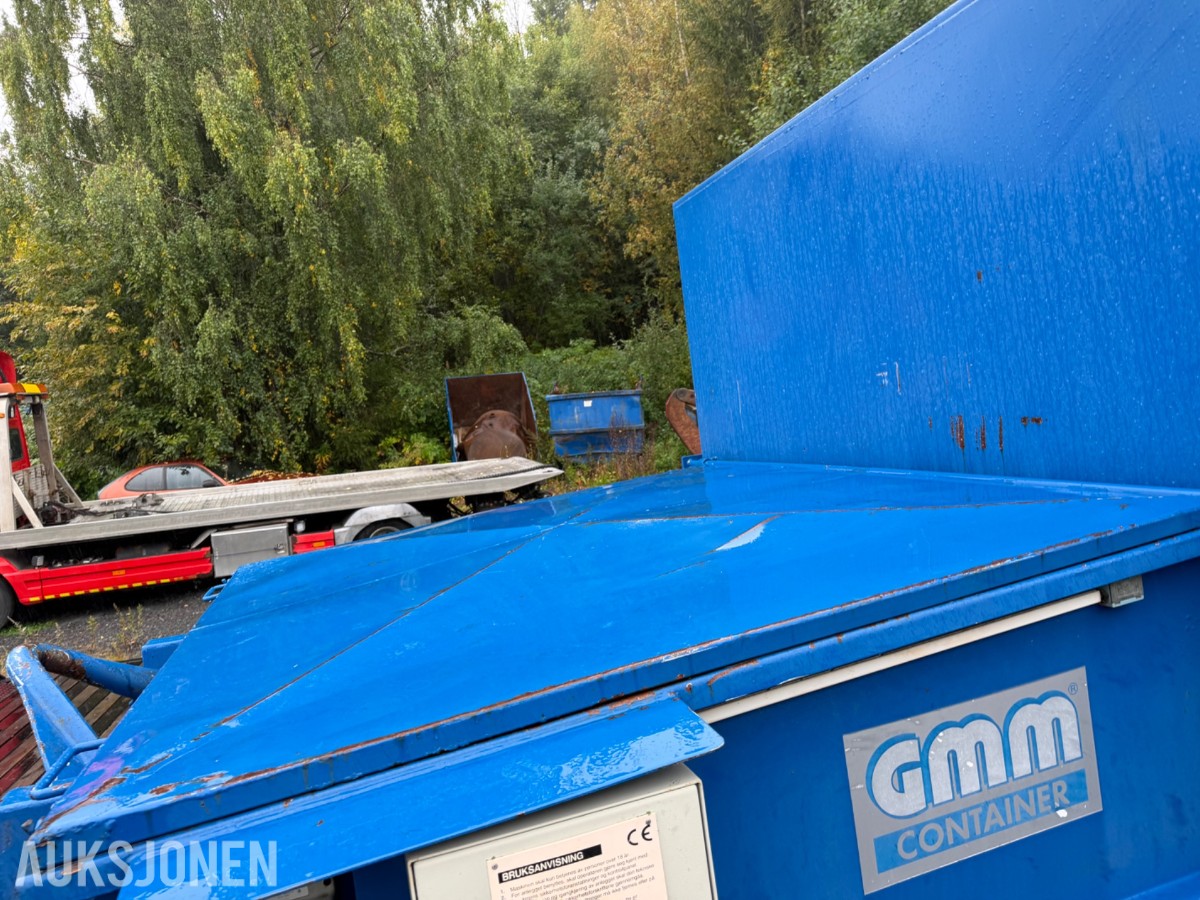 2000 mod. GMM KPM 16 presscontainer. Krokramme. Komplett