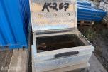 4 stk. oppbevaringskasser i metall/aluminium med diverse festemateriell