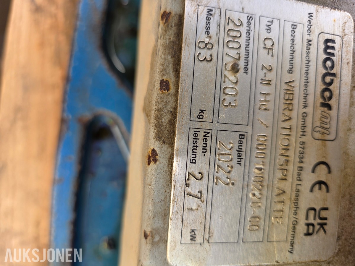 2022 Weber CF 2-11 HD vibrationsplate