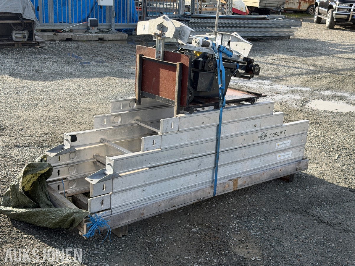 Toplift takheis / stigeheis med skinner og løfteenhet