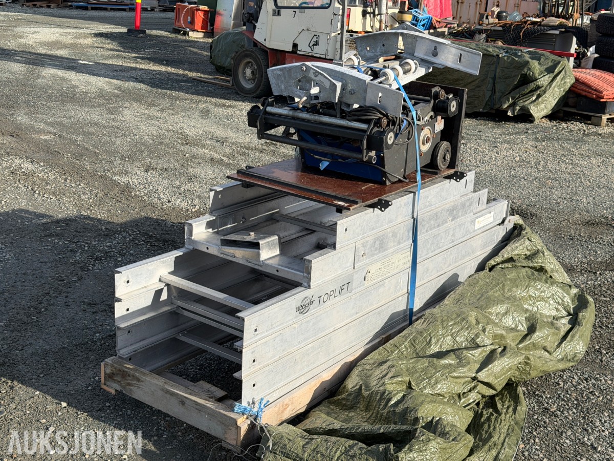 Toplift takheis / stigeheis med skinner og løfteenhet