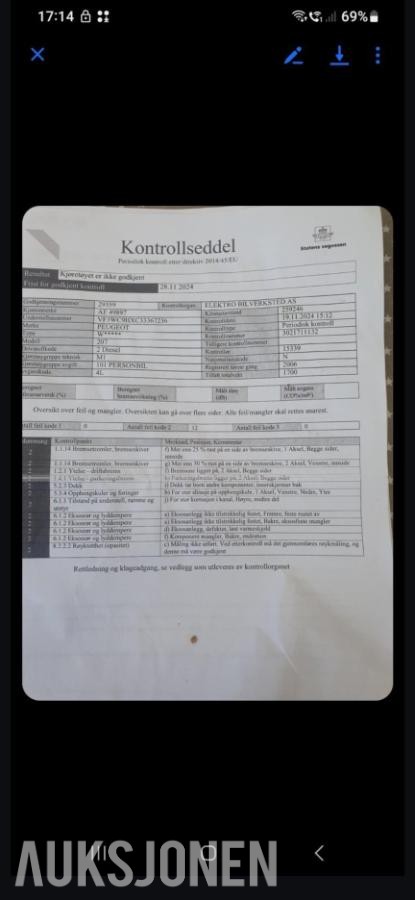 2006 Peugeot 207 1.6 Diesel, Hengerfeste