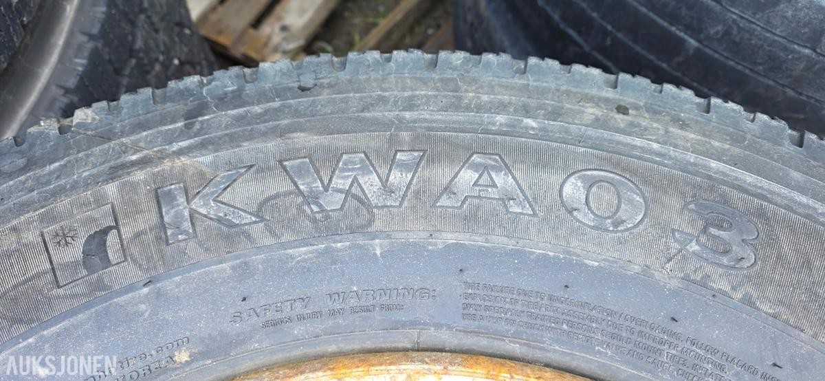 2 stk. Kumho KWA03 385/55 R22.5 piggdekk