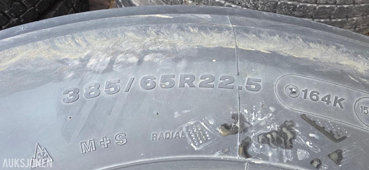 2 stk. Bridgestone W958 EVO Studless 385/65 R22.5