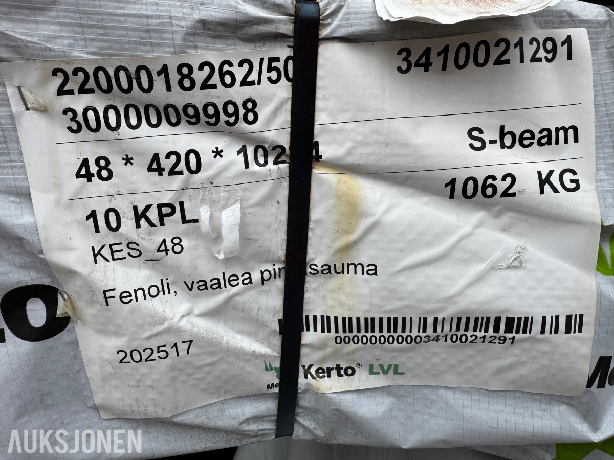 4 pakker Kerto bjelker i lange lengder