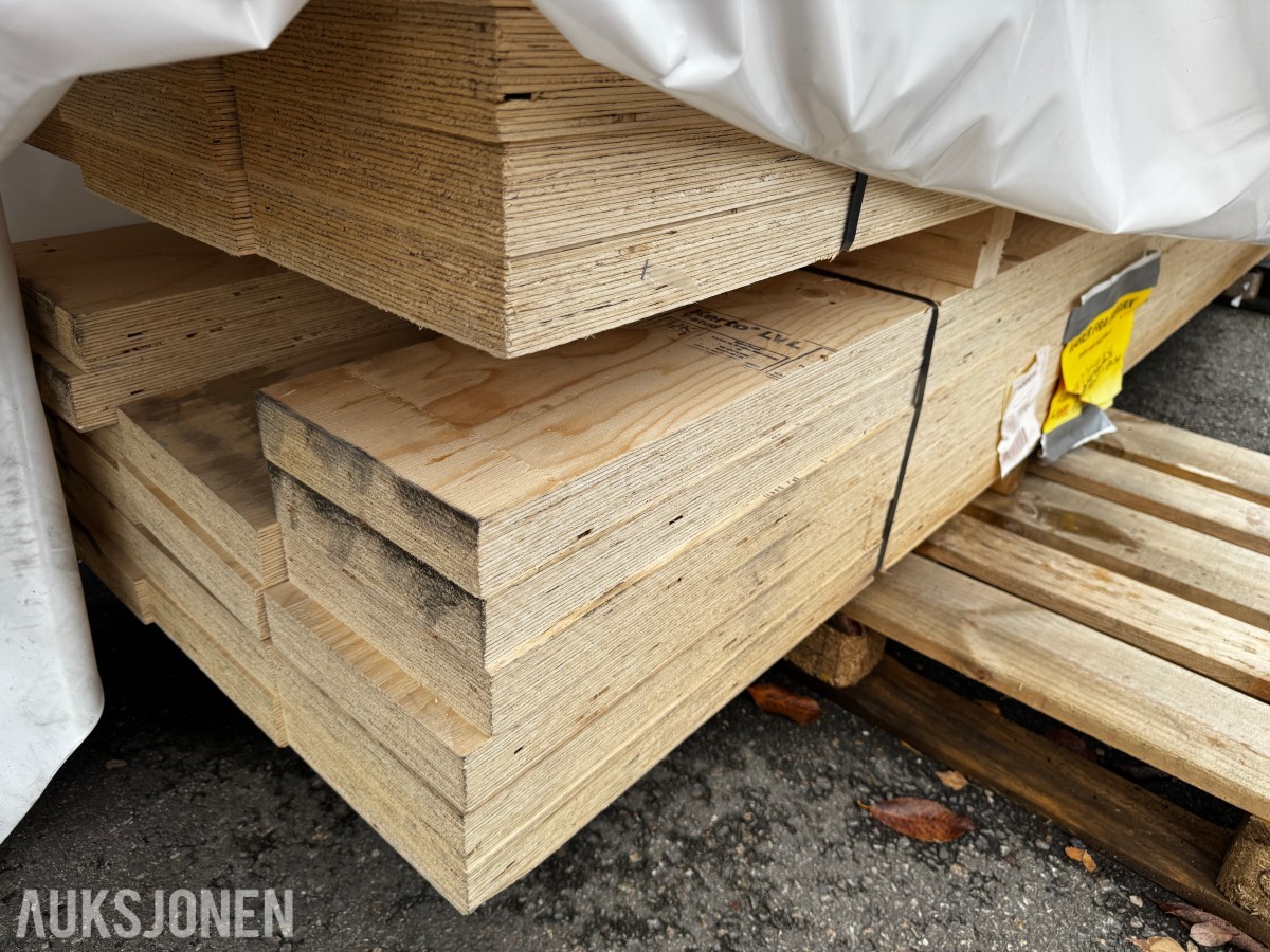 4 pakker Kerto bjelker i lange lengder