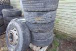 8 stk. Bridgestone RW-Drive 295/80R22.5 152/148M, M+S, på stålfelg