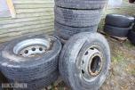 8 stk. Bridgestone RW-Drive 295/80R22.5 152/148M, M+S, på stålfelg