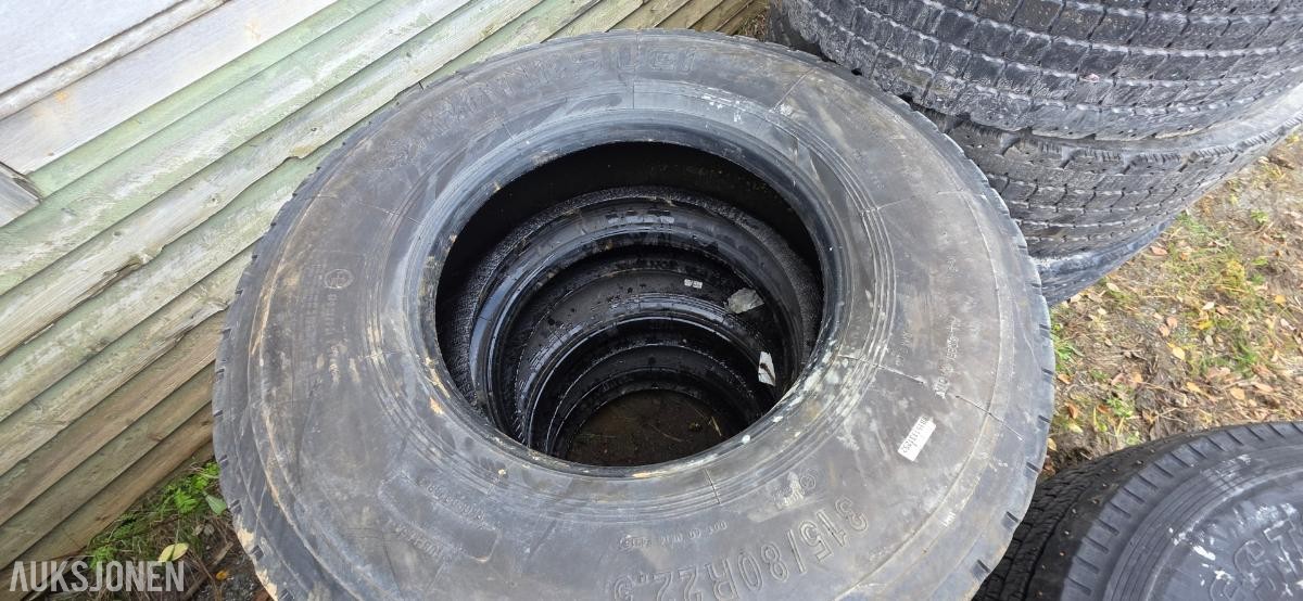 4 stk. Bridgestone RW-Drive 315/80R22.5, M+S, uten felg