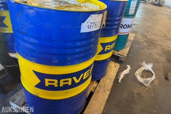 2 stk RAVENOL motor- og girolje 208 liters fat