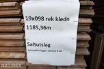 19 x 98 mm. Rektangulær Kleding . Saltutslag