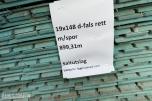 19 x 148 mm. Dobbeltfals Kledning. Rett m/spor. Saltutslag