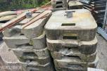 Parti 21 stk betongfundamenter - ballastblokker for byggegjerder
