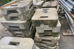 Parti 21 stk betongfundamenter - ballastblokker for byggegjerder