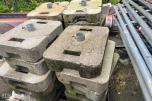 Parti 21 stk betongfundamenter - ballastblokker for byggegjerder