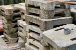 Parti 21 stk betongfundamenter - ballastblokker for byggegjerder