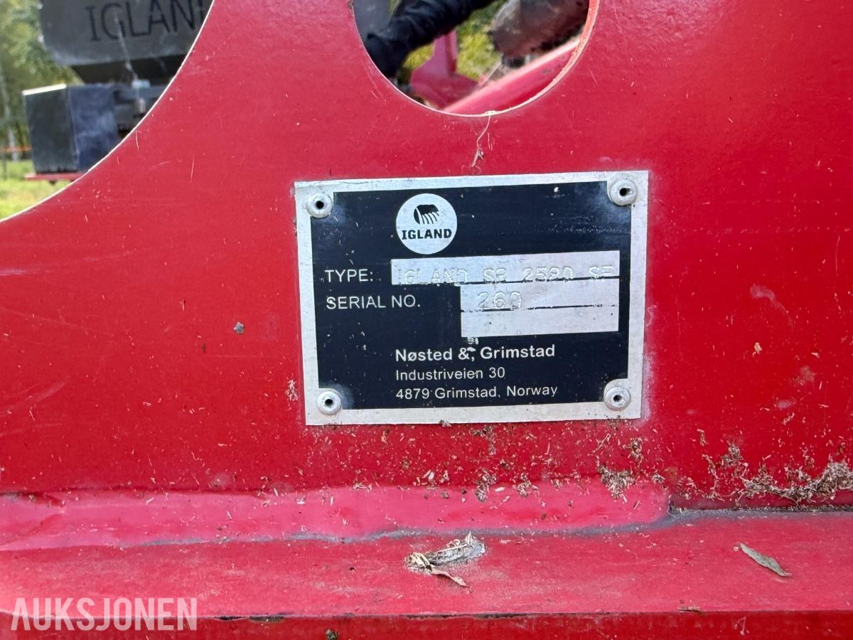 Igland SP 2580-SE snøfreser med slideflex og PTO aksel
