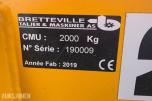 2019 Bretteville portalkran 2000 kg CMU 2000kg