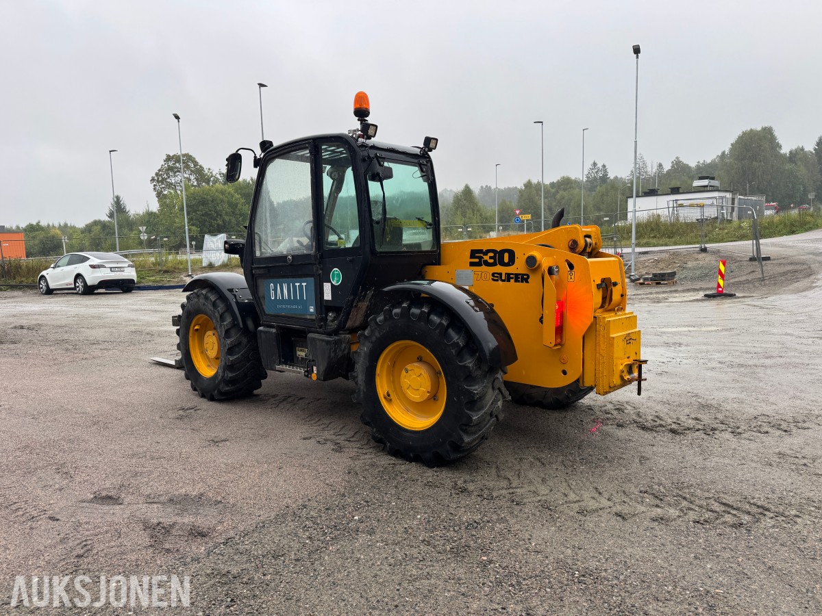 2002 JCB 530-70 Super teleskoptruck, pallegafler, 2 skuffer