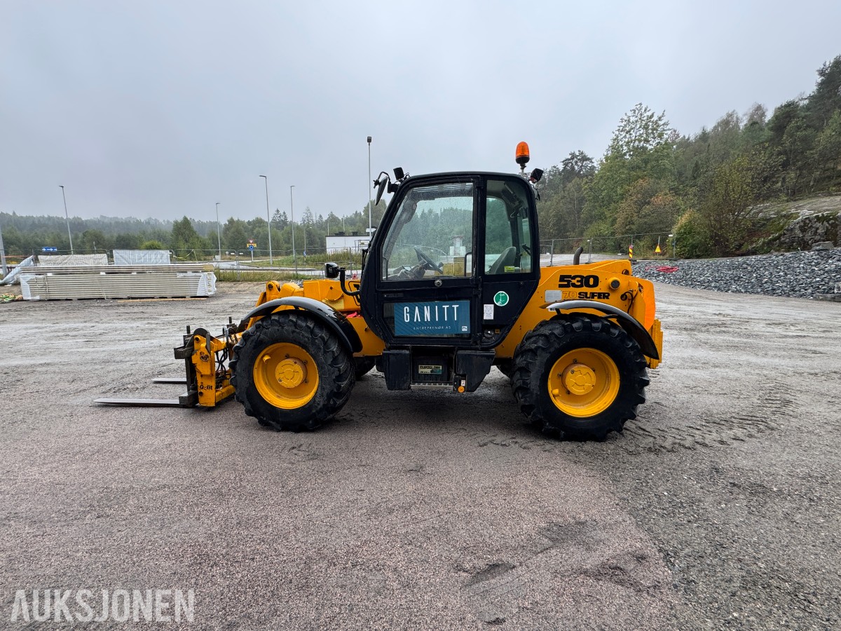 2002 JCB 530-70 Super teleskoptruck, pallegafler, 2 skuffer