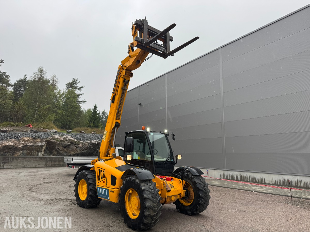 2002 JCB 530-70 Super teleskoptruck, pallegafler, 2 skuffer