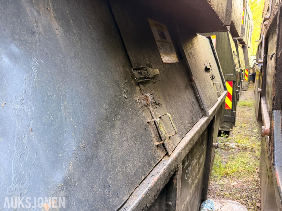 2 stk. 10 fots lukkede containere