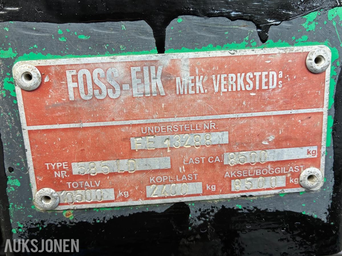 2011 Foss-Eik Lettdumper - 10,5 tonn totalvekt - Dekk 500/50-17