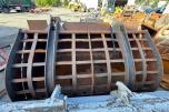 Hjullasterskuffe med hydraulisk klype