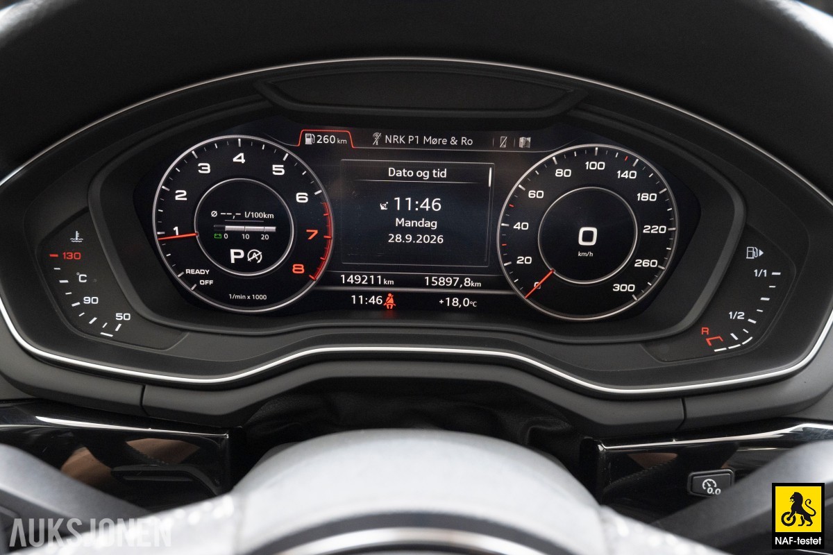 2017 Audi A4 150HK AUT S LINE HENGERFESTE SOLTAK VARMER