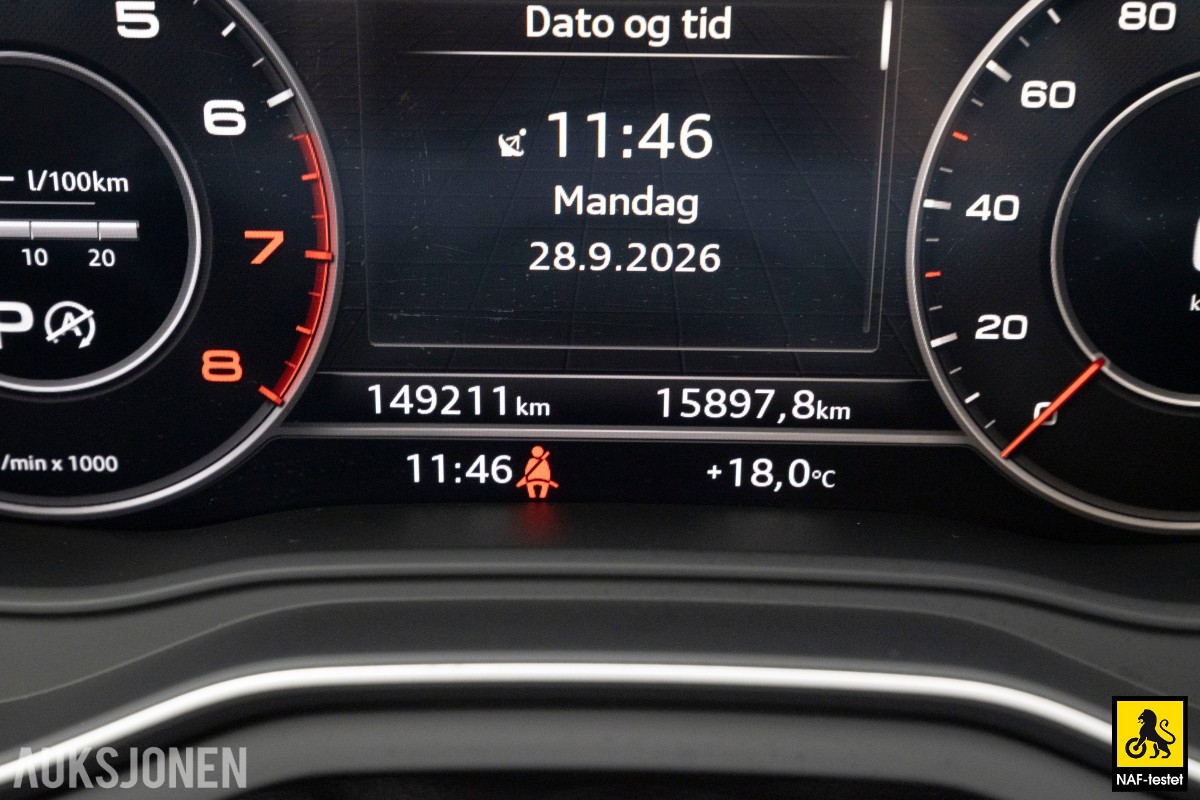 2017 Audi A4 150HK AUT S LINE HENGERFESTE SOLTAK VARMER
