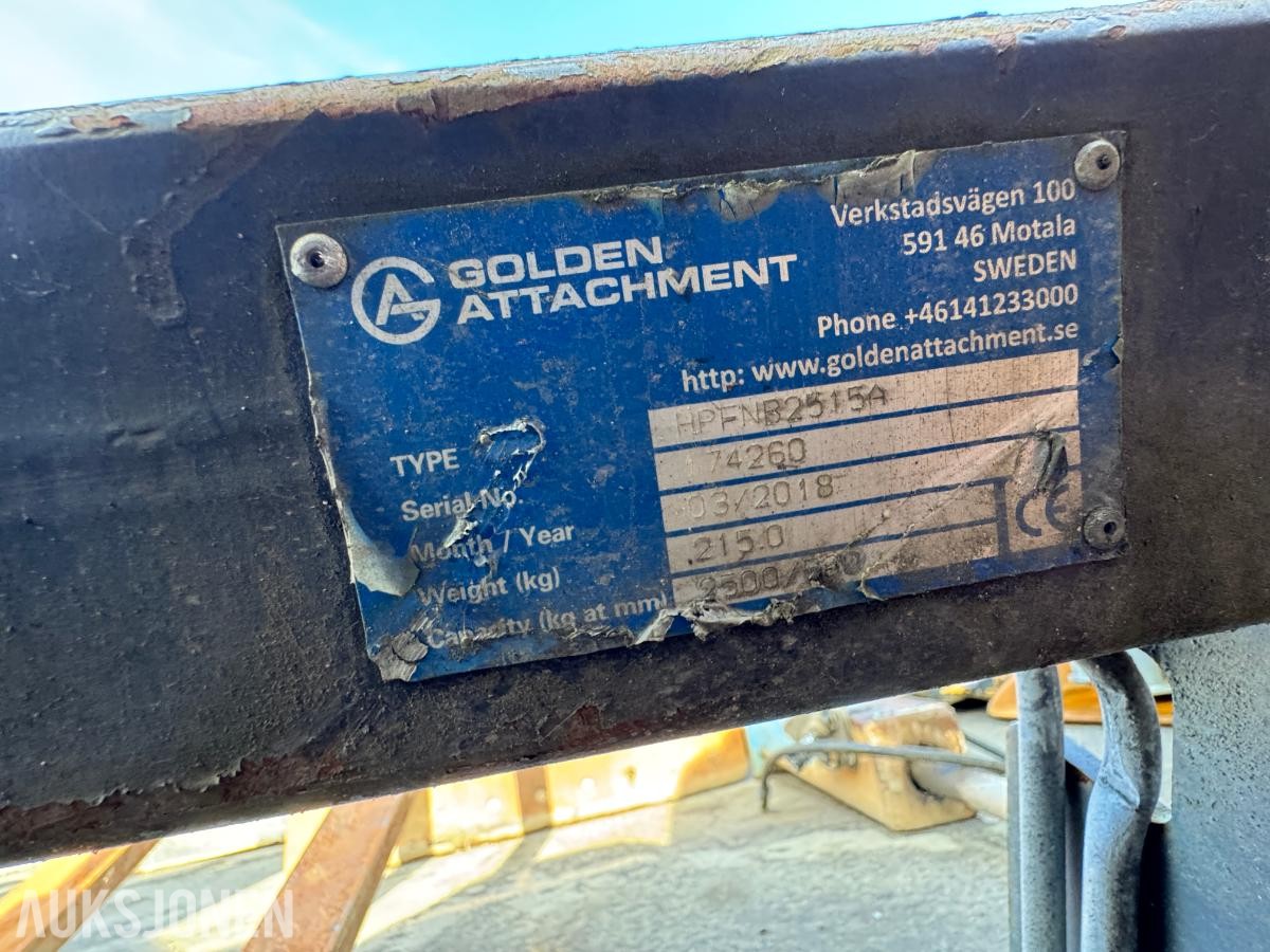 2018 GA pallegafler med OilQuick 60-4