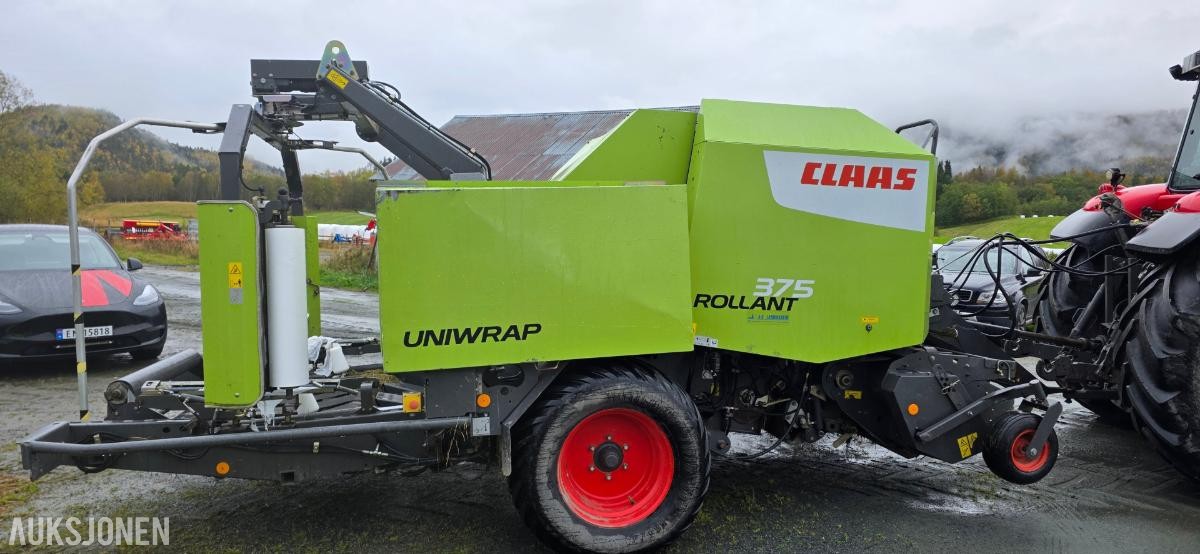 2013 Claas Rollant 375 UniWrap rundballepresse, 722 t, 11 502 baller