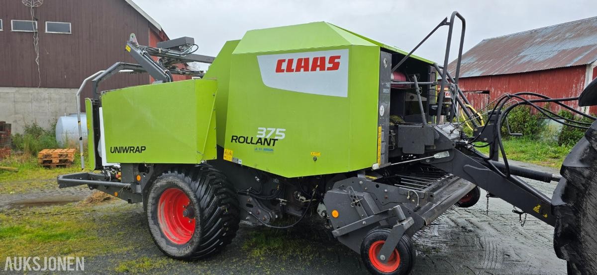 2013 Claas Rollant 375 UniWrap rundballepresse, 722 t, 11 502 baller