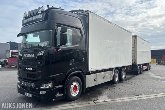2023 Scania S 770 - 6X4 Euro6 - Lydanlegg - Kjøleskap -Mikro - Vang SLL 2-2BT henger totalvekt 36000kg