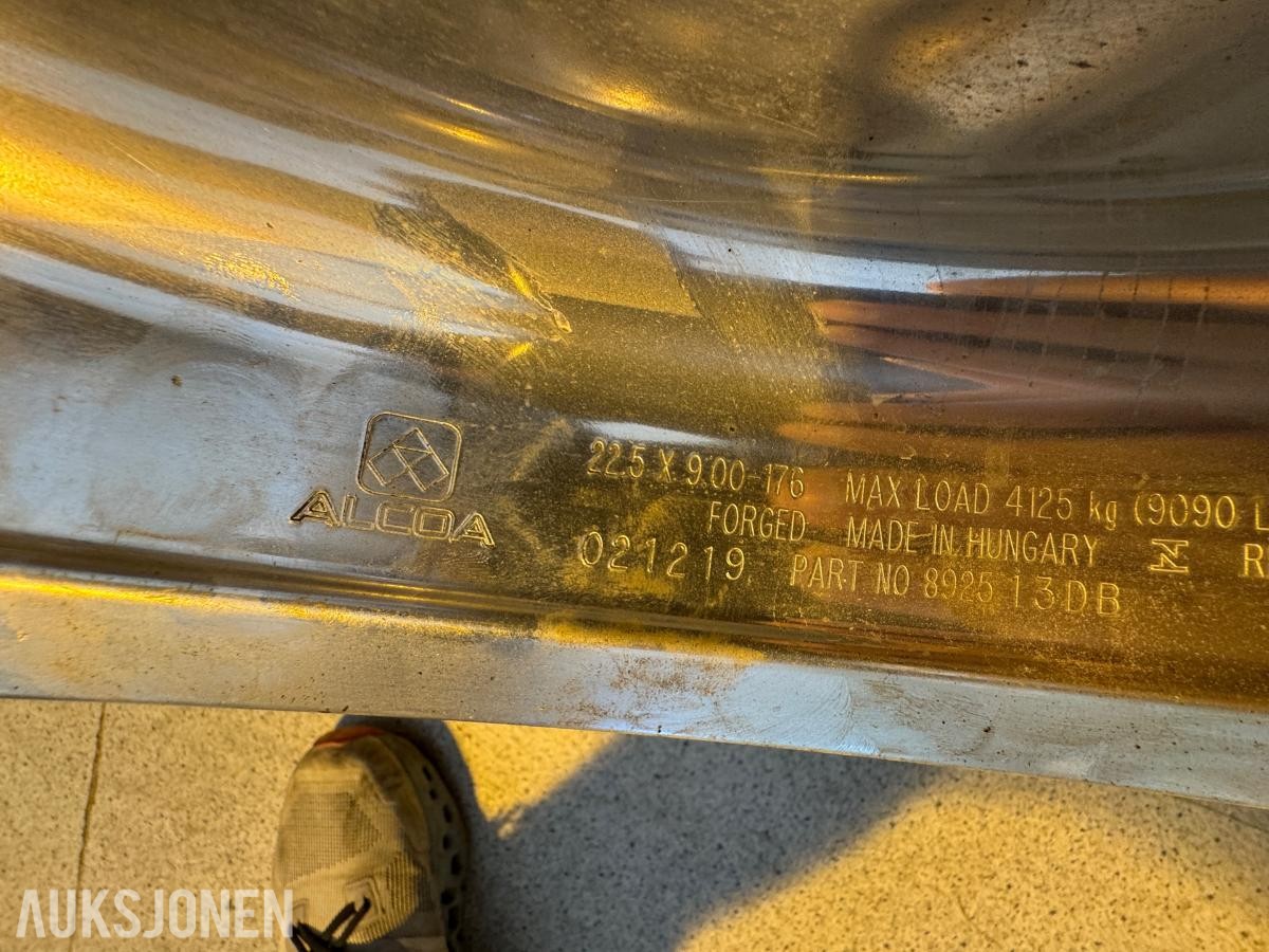 Alcoa 22.5x9.00-176 aluminiums felger / 8 stk