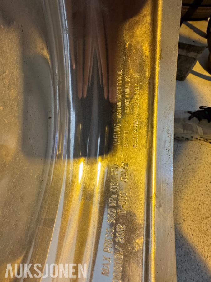 Alcoa 22.5x9.00-176 aluminiums felger / 8 stk