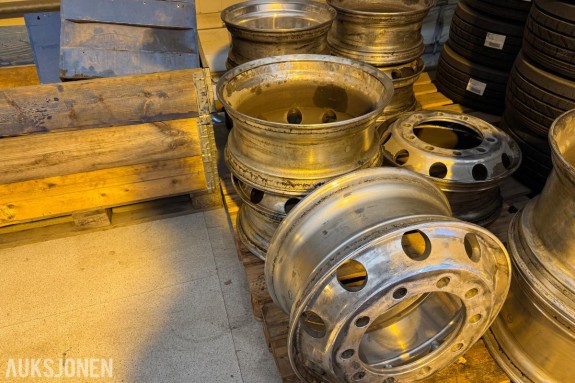 Alcoa 22.5x9.00-176 aluminiums felger / 8 stk