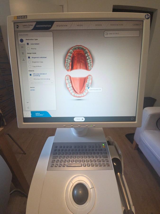 Sirona CEREC AC dental CAD/CAM skanner med intraoral kamera