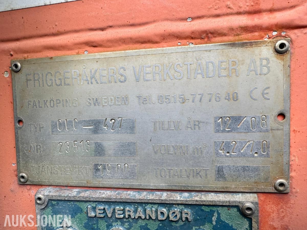 2013 Falköping CLC-847 strøaggregat - sprederpåbygg