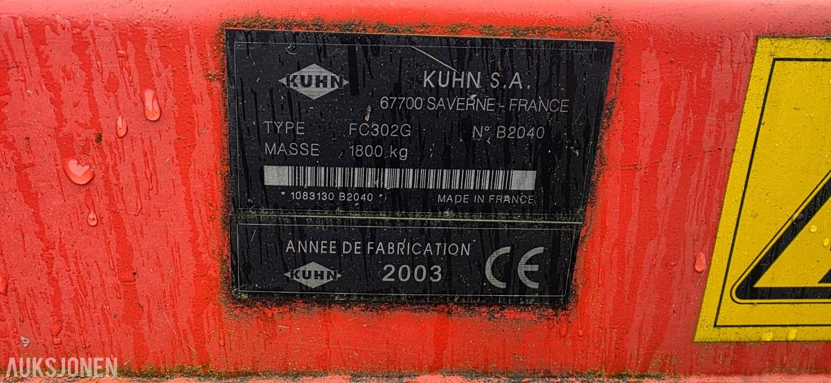 2003 Kuhn RC302 Slåmaskin
