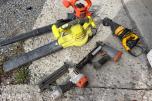 Verktøypakke - DeWalt/Paslode/Black&decker/Ryobi Bajonettsag, 2x spiker/krampepistoler, 2xløvblåsere