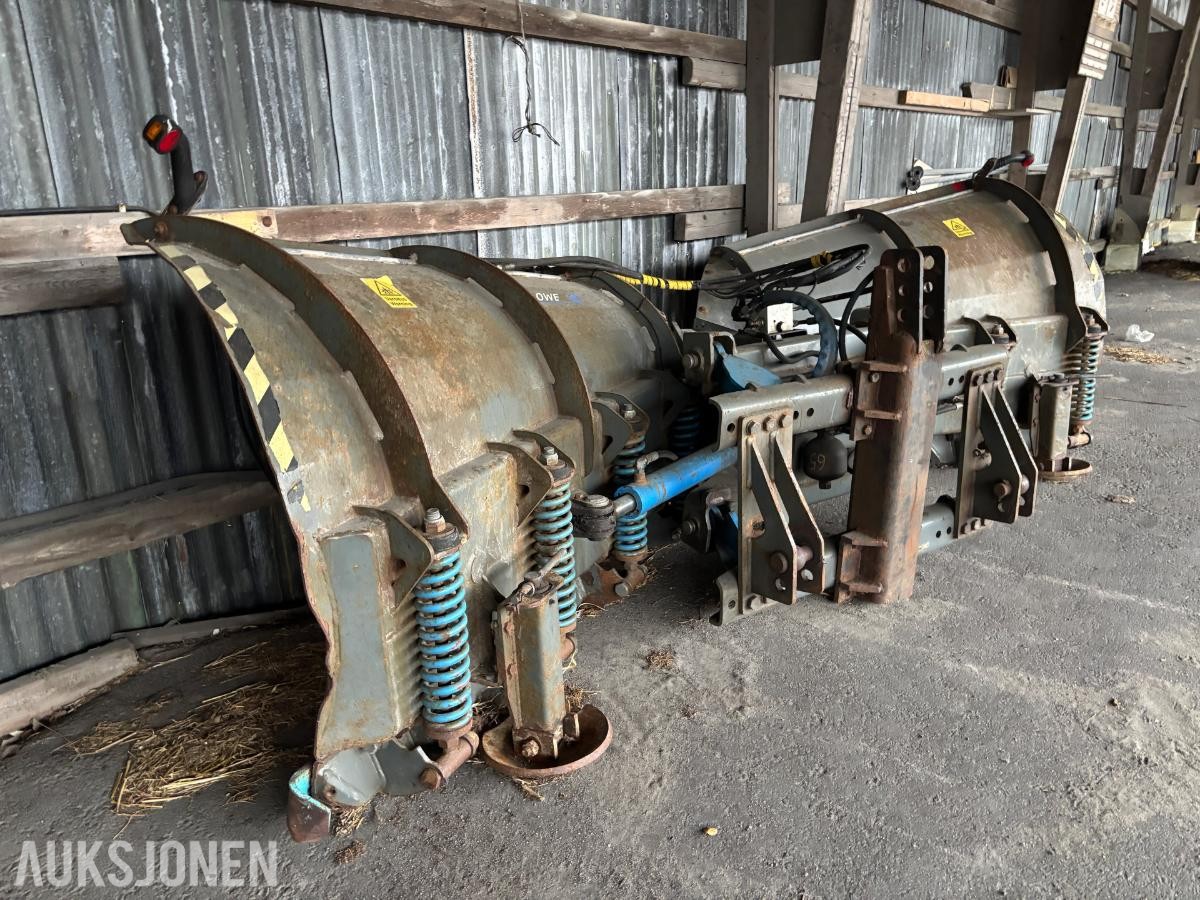 Snowek hydraulisk V-plog - 366 cm bredde, 3-punkt og Trima-feste
