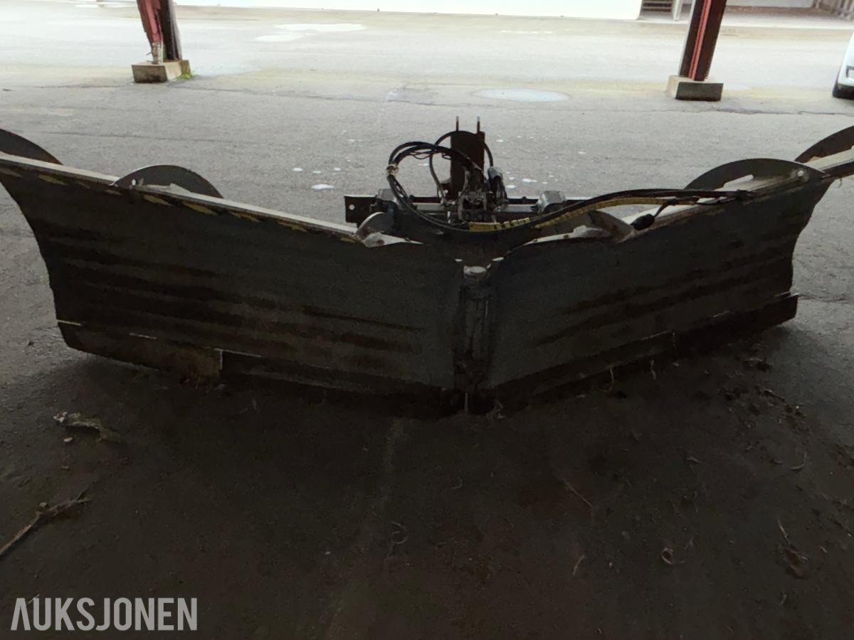 Snowek hydraulisk V-plog - 366 cm bredde, 3-punkt og Trima-feste