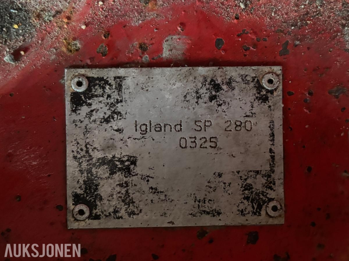 Igland SP 280 hydraulisk V-plog - Flytramme - Euro/Sms Feste