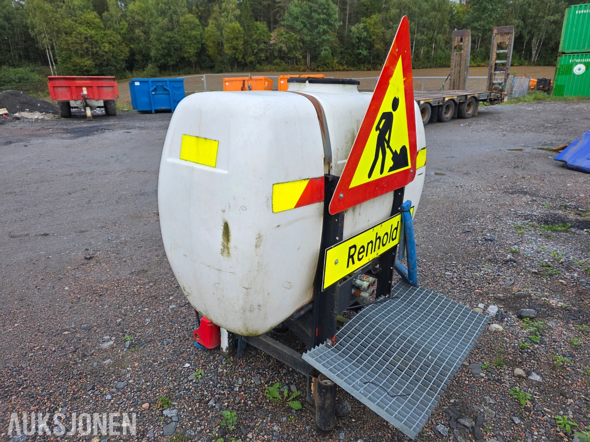 Vann tank 700 L HMV ramme/feste